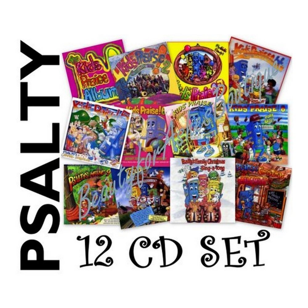 Psalty the Singing Songbook Kids Praise! Childrens Worship Songs CD Set of 12